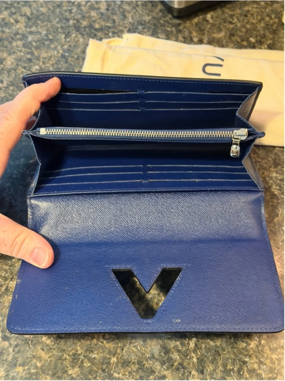 Louis Vuitton Limited Edition Epi Leather Twist Wallet